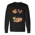 Hello Fall Thanksgiving Quote V2 Long Sleeve T-Shirt Gifts ideas