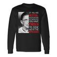 Injustice Ruth Bader Ginsburg Notorious Rbg Quote Long Sleeve T-Shirt Gifts ideas