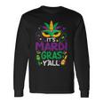 Its Mardi Gras Yall Mardi Gras Party Mask Costume Men Women Long Sleeve T-Shirt T-shirt Graphic Print Gifts ideas