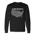 Juneteenth African American Black Us History Long Sleeve T-Shirt Gifts ideas