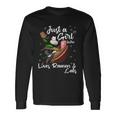 Just A Girl Who Loves Ramen And Cats Long Sleeve T-Shirt Gifts ideas