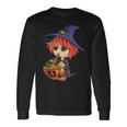 Kawaii Japanese Anime Witch Halloween Ramen Food Lovers V2 Long Sleeve T-Shirt Gifts ideas