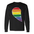 Left Half Of Heart Lgbt Gay Pride Lesbian Bisexual Ally Quote Long Sleeve T-Shirt Gifts ideas