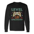 Level 18 Unlocked 2004 Birthday 18 Long Sleeve T-Shirt Gifts ideas