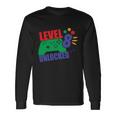 Level 8 Unlocked 8Th Gamer Video Game Birthday Video Game Long Sleeve T-Shirt Gifts ideas