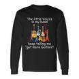 The Little Voices In My Head Say Get More Guitars Tshirt Long Sleeve T-Shirt Gifts ideas