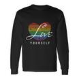 Love Yourself Rainbow Lgbt Fingerprint Pride Month Long Sleeve T-Shirt Gifts ideas