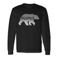 Mama Bear Floral Logo Tshirt Long Sleeve T-Shirt Gifts ideas