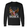 Merica Bald Eagle Mullet 4Th Of July American Flag Patriotic Long Sleeve T-Shirt Gifts ideas