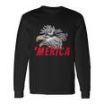 Merica Usa Bald Eagle Mullet Distressed 4Th Of July Long Sleeve T-Shirt Gifts ideas
