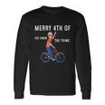 Merry 4Th Of July Biden Bike Bicycle Falls Off Anti Biden V9 Long Sleeve T-Shirt Gifts ideas