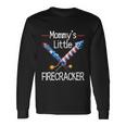 Mommys Little Firecracker Cute 4Th Of July Toddlers Long Sleeve T-Shirt Gifts ideas