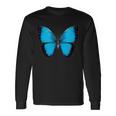 Morpho Butterfly Close Up D Long Sleeve T-Shirt Gifts ideas