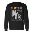 New York City Brooklyn Abstract Tshirt Long Sleeve T-Shirt Gifts ideas