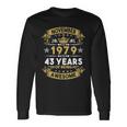 November 1979 43 Years Of Being Awesome 43Rd Birthday Long Sleeve T-Shirt Gifts ideas