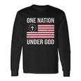 One Nation Under God American Christian Flag Long Sleeve T-Shirt Gifts ideas