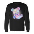 Pastel Kawaii Cute Goth Punk Teddy Bear Long Sleeve T-Shirt Gifts ideas