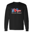 Peace Love Dachshund 4Th Of July American Flag Long Sleeve T-Shirt Gifts ideas