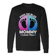 Pregnancy Announcet Mom 2021 Pink Or Blue Mommy Loves You Cool Long Sleeve T-Shirt Gifts ideas