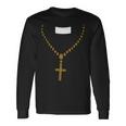 Priest Costume Cross Religion Long Sleeve T-Shirt Gifts ideas