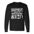 Private Detective Crime Investigator Investigating Cool Long Sleeve T-Shirt Gifts ideas