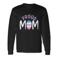 Proud Mom Bi Gender Flag Gay Pride Lgbt Bigender Great Long Sleeve T-Shirt Gifts ideas