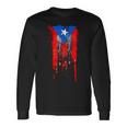 Puerto Rico Flag Drip Long Sleeve T-Shirt Gifts ideas