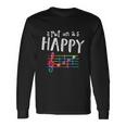 Put On A Happy Face Music Notes Teacher Tshirt Long Sleeve T-Shirt Gifts ideas