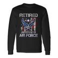 Retired Us Air Force Veteran Usaf Veteran Flag Vintage V2 Long Sleeve T-Shirt Gifts ideas