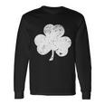Retro Vintage Irish Distressed Shamrock St Patricks Day Long Sleeve T-Shirt Gifts ideas