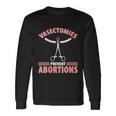 Womenss Vasectomy Retired Baby Maker Vasectomy Survivor Long Sleeve T-Shirt Gifts ideas
