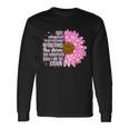 She Whispers Back I Am The Storm Pink Flower Tshirt Long Sleeve T-Shirt Gifts ideas