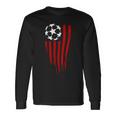 Soccer Ball American Flag Long Sleeve T-Shirt Gifts ideas