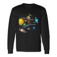 Solar System Planets Astronomy Space Science Girls Boys Tshirt Long Sleeve T-Shirt Gifts ideas