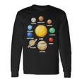 Solar System Planets Tshirt Long Sleeve T-Shirt Gifts ideas