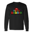 Super Dad Daddio Color Tshirt Long Sleeve T-Shirt Gifts ideas