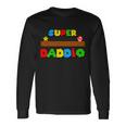 Super Daddio Retro Video Game Tshirt Long Sleeve T-Shirt Gifts ideas