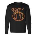 Thanksgiving Halloween Pumpkin Fall Autumn Plaid Long Sleeve T-Shirt Gifts ideas