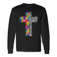 Can Do All Things Through Christ Autism Awareness Long Sleeve T-Shirt Gifts ideas