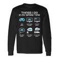 Things I Do In My Spare Time Gamer Gaming Men Women Long Sleeve T-Shirt T-shirt Graphic Print Gifts ideas