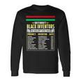 History Of Black Inventors Black History Month Long Sleeve T-Shirt Gifts ideas