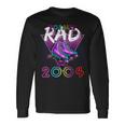 Totally Rad Since 2004 80S 18Th Birthday Roller Skating Long Sleeve T-Shirt Gifts ideas