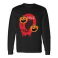 Trick Or Treat Pumpkin Halloween Quote Long Sleeve T-Shirt Gifts ideas