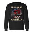 Trucker Truck Driver Trucker American Flag Truck Driver Long Sleeve T-Shirt Gifts ideas