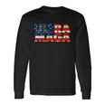 Ultra Maga Usa American Flag Long Sleeve T-Shirt Gifts ideas