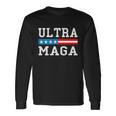Ultra Mega Patriotic Trump 2024 Republicans American Flag Long Sleeve T-Shirt Gifts ideas