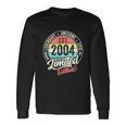 Vintage 18 Year Old Est 2004 Limited Edition 18Th Birthday Long Sleeve T-Shirt Gifts ideas