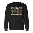Vintage 1952 Original Parts Some Wear 70Th Birthday Tshirt Long Sleeve T-Shirt Gifts ideas