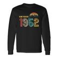 Vintage 1952 Sun Wilderness 70Th Birthday Tshirt Long Sleeve T-Shirt Gifts ideas