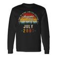 Vintage 21Th Birthday Awesome Since July 2001 Epic Legend Long Sleeve T-Shirt Gifts ideas